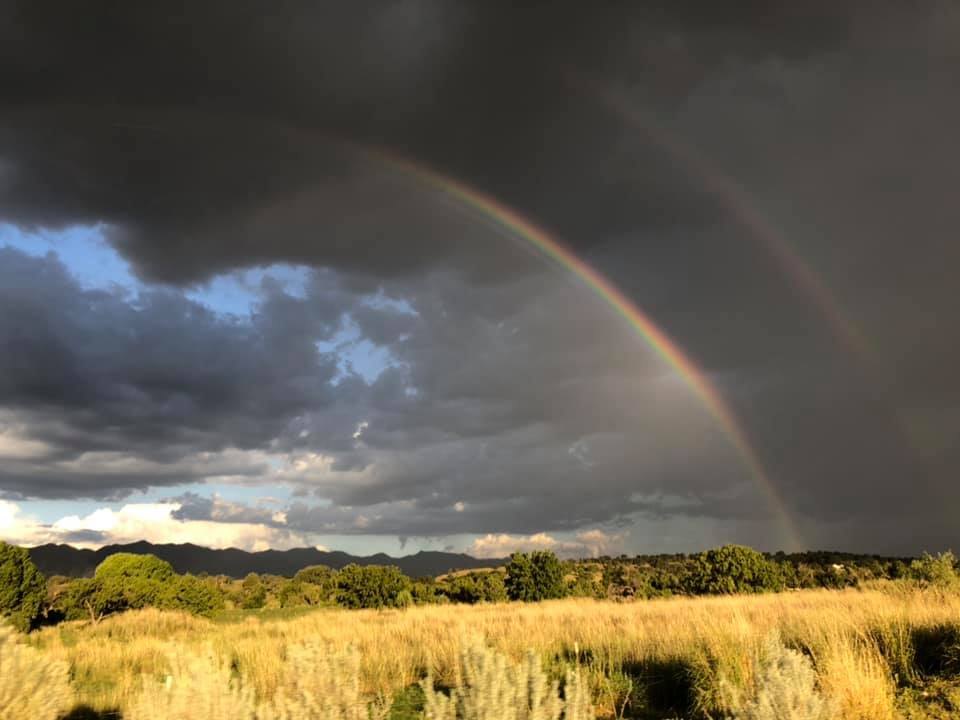 Rainbow over the Southern Arizona landscape near the CompostHubOnline ranch.